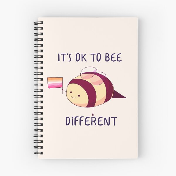 Item preview, It's Ok To Be Different, Lesbian Pride Bee Pun  designed and sold by ForTheFrogWar.
