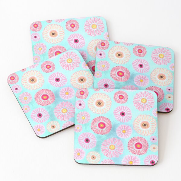 Item preview, Pale gerbera daisies in transparent background designed and sold by Pragonette.