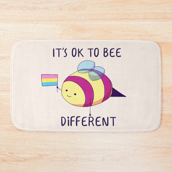 Item preview, It's Ok To Be Different, Pansexual Pride Bee Pun  designed and sold by ForTheFrogWar.