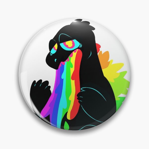 Item preview, Godzilla rainbow vomit designed and sold by Ruxree.
