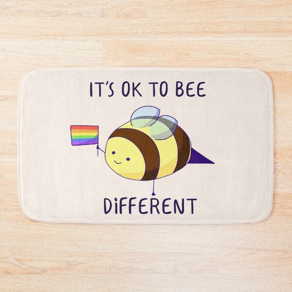 Item preview, It's Ok To Be Different, Gay Pride Bee Pun  designed and sold by ForTheFrogWar.