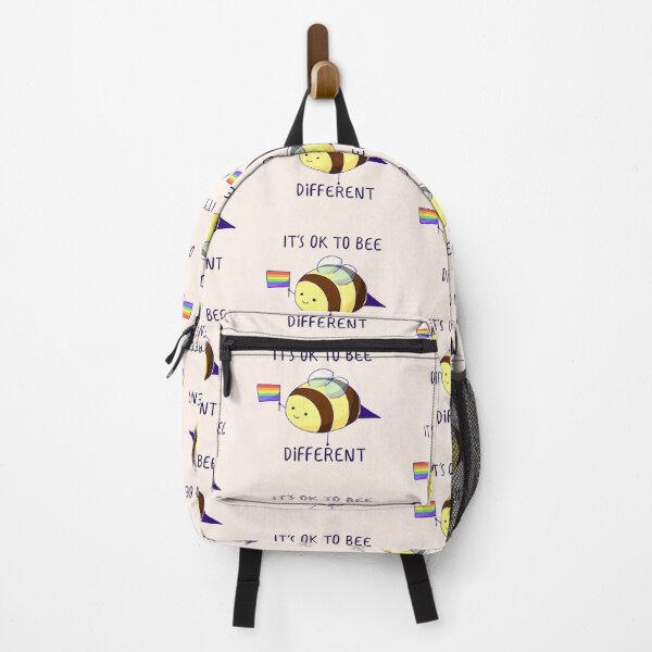 Item preview, It's Ok To Be Different, Gay Pride Bee Pun designed and sold by ForTheFrogWar.