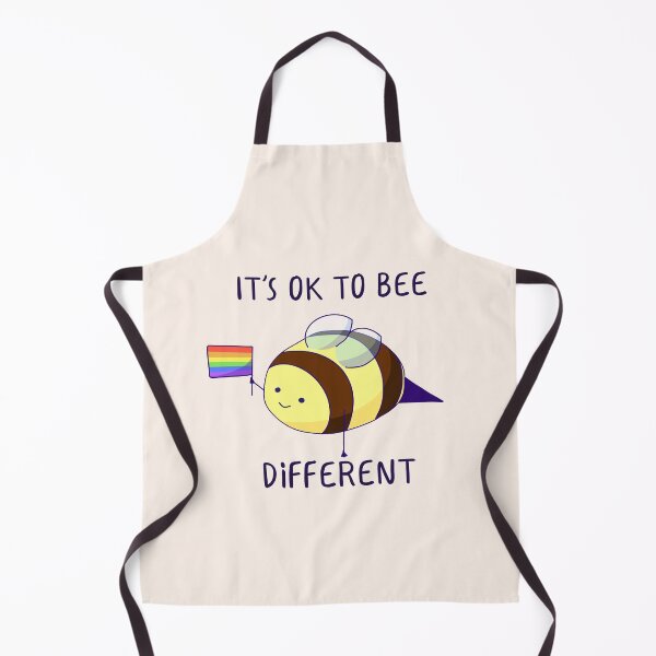 Item preview, It's Ok To Be Different, Gay Pride Bee Pun designed and sold by ForTheFrogWar.