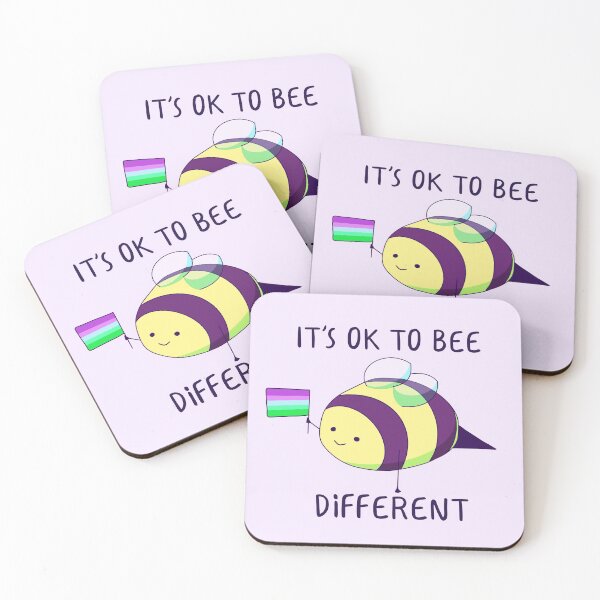Item preview, It's Ok To Be Different, Toric Pride Bee Pun  designed and sold by ForTheFrogWar.