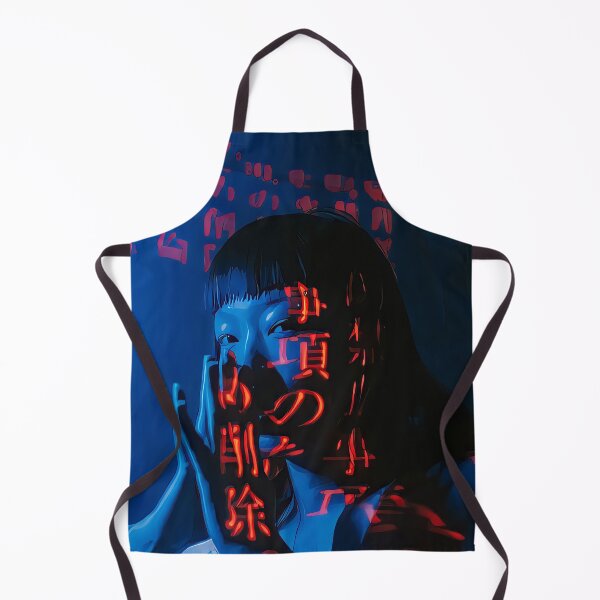 Item preview, Asian Girl With Neon Hieroglyphs designed and sold by KaremaJ.