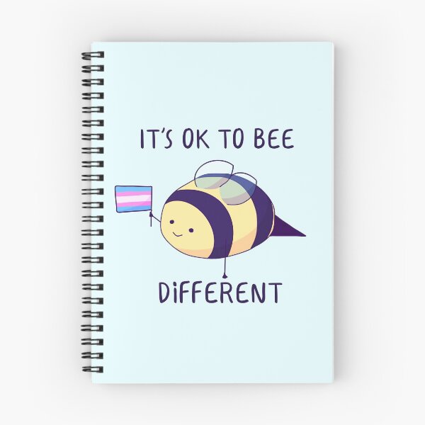 Item preview, It's Ok To Be Different, Trans Pride Bee Pun  designed and sold by ForTheFrogWar.