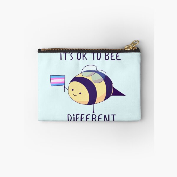 Item preview, It's Ok To Be Different, Trans Pride Bee Pun  designed and sold by ForTheFrogWar.