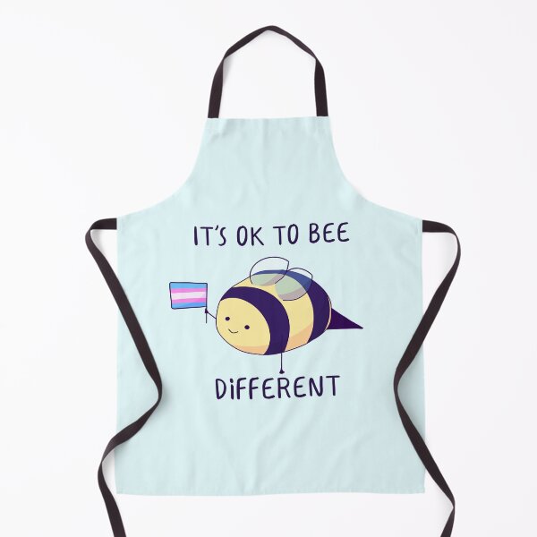 Item preview, It's Ok To Be Different, Trans Pride Bee Pun designed and sold by ForTheFrogWar.