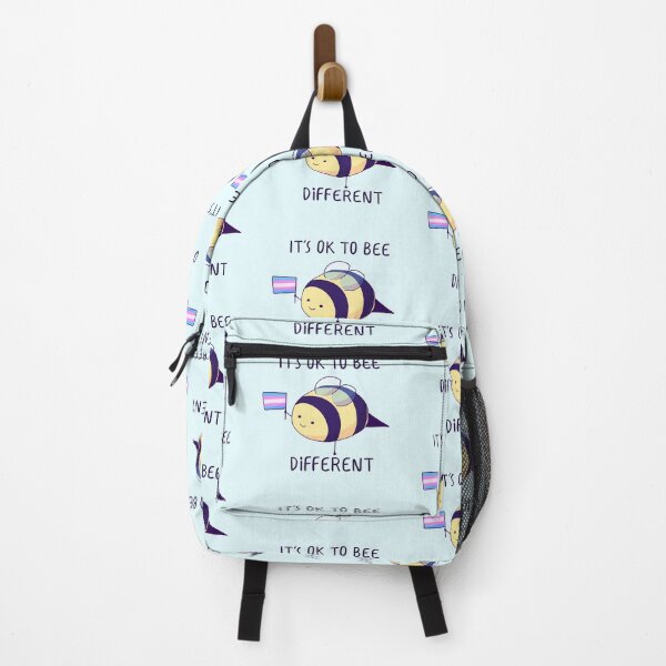 Item preview, It's Ok To Be Different, Trans Pride Bee Pun designed and sold by ForTheFrogWar.