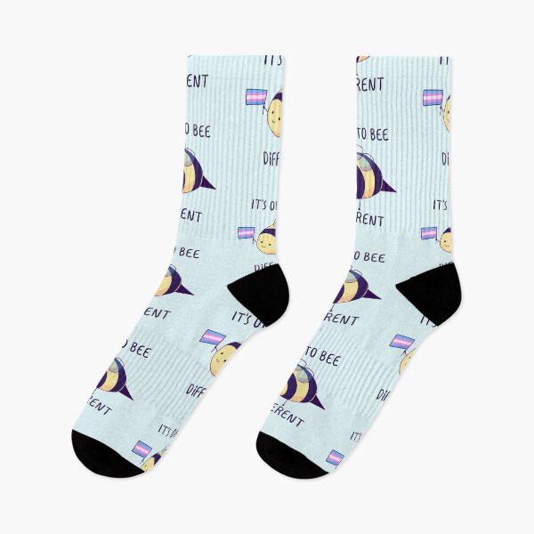 Item preview, It's Ok To Be Different, Trans Pride Bee Pun  designed and sold by ForTheFrogWar.