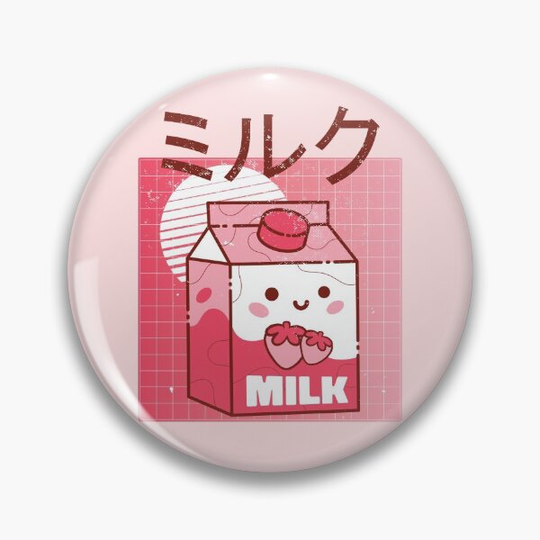 Item preview, Kawaii strawberry milk 90s japanese aesthetic Vintage sunset designed and sold by TamGustam.