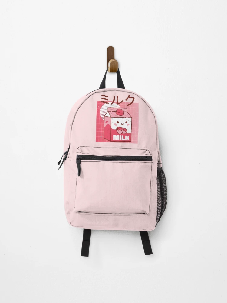 Kawaii strawberry milk 90s japanese aesthetic Vintage sunset