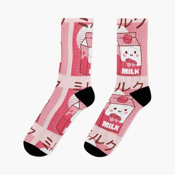 Item preview, Kawaii strawberry milk 90s japanese aesthetic Vintage sunset designed and sold by TamGustam.