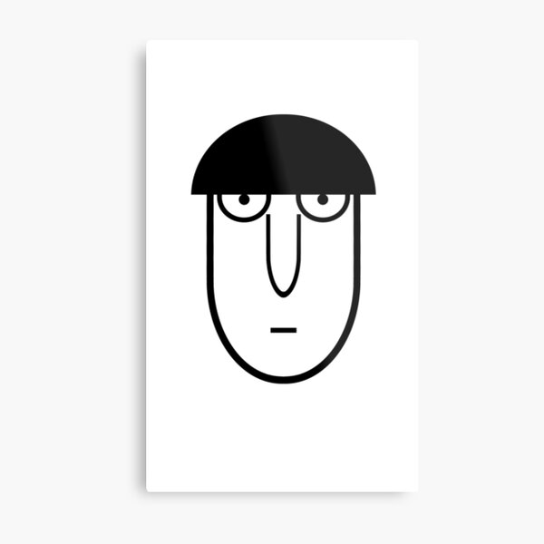 Psycho Helmet || Mob Psycho 100 Metal Print