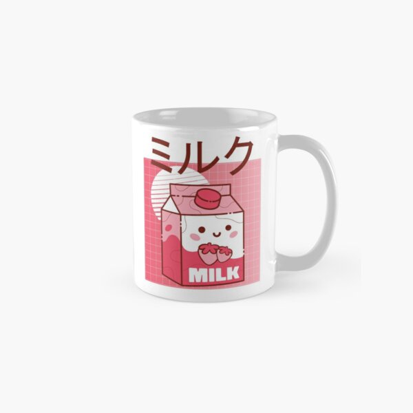 Milk Strawberry Cup Ceramic Japanese Mug Cute Tea Coffee Cups