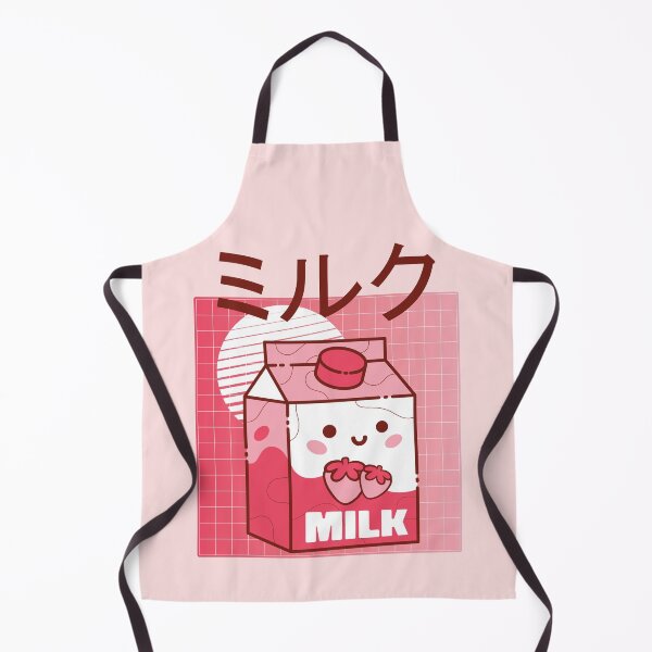 Item preview, Kawaii strawberry milk 90s retro japanese aesthetic milk designed and sold by TamGustam.