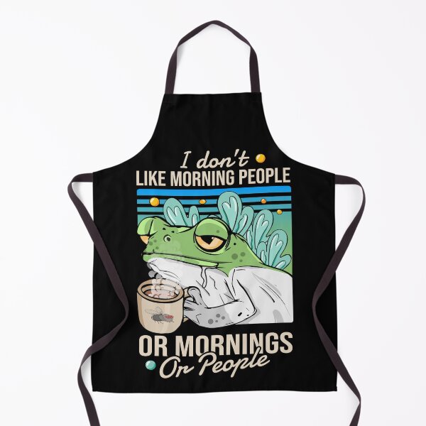 Item preview, I Hate Morning People And Mornings And People Coffee Frog Retro Vintage designed and sold by brunsch-print.