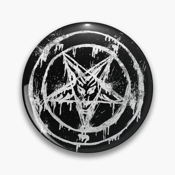 Item preview, Distressed Pentagram Goat Satanist Occult Devil 666 designed and sold by SpookshowDesign.