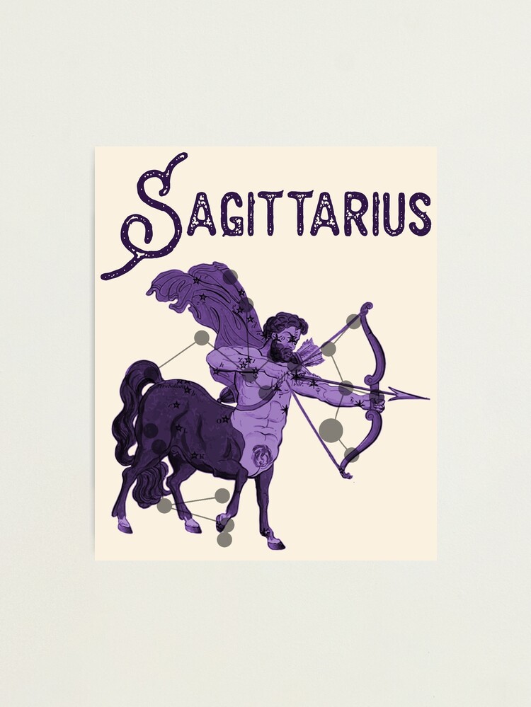 Sagittarius Zodiac Astrology Art Print Fire Star Sign 