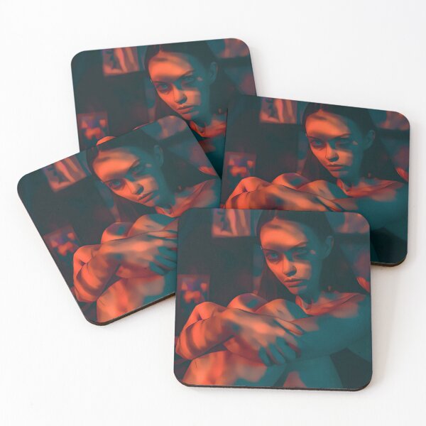 Item preview, Girl Sitting Under in Room designed and sold by KaremaJ.