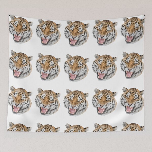 Item preview, The tiger bares its teeth designed and sold by Ingo Gerlach.
