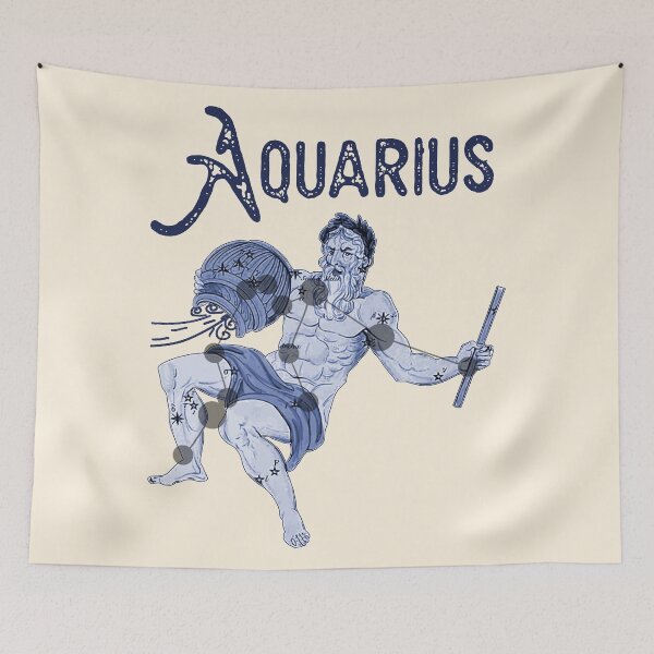Item preview, Aquarius ))(( Astrological Sign Zodiac Constellation Design designed and sold by acquiesce13.