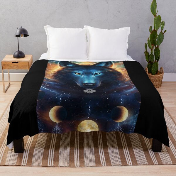 Item preview, "Wolve with moon"-by P FashionArt designed and sold by BK-Fishing.