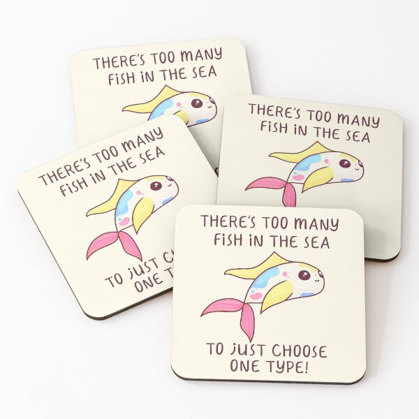 Item preview, Too Many Fish In The Sea! Pansexual pride designed and sold by ForTheFrogWar.
