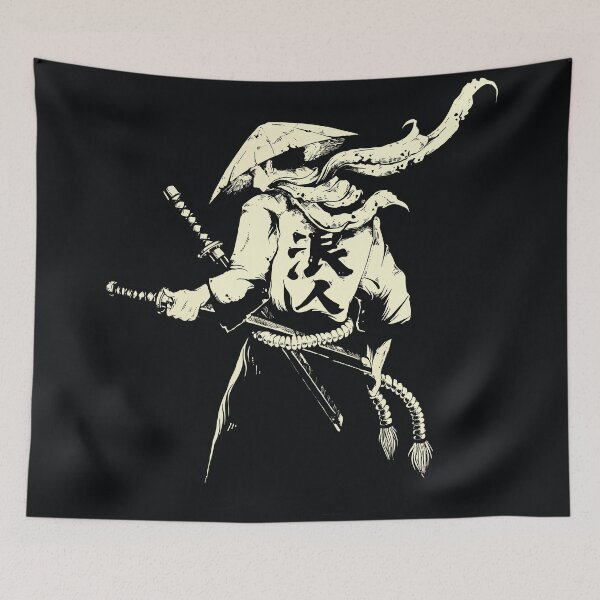 Item preview, Samurai Ronin Warrior Hakama Jingasa Kamishimo designed and sold by ozunu.