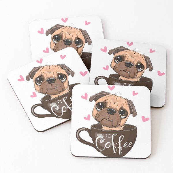 Item preview, Pug Dog Sitting in a Coffee Lovers Cup Mug designed and sold by WearWolfDesigns.