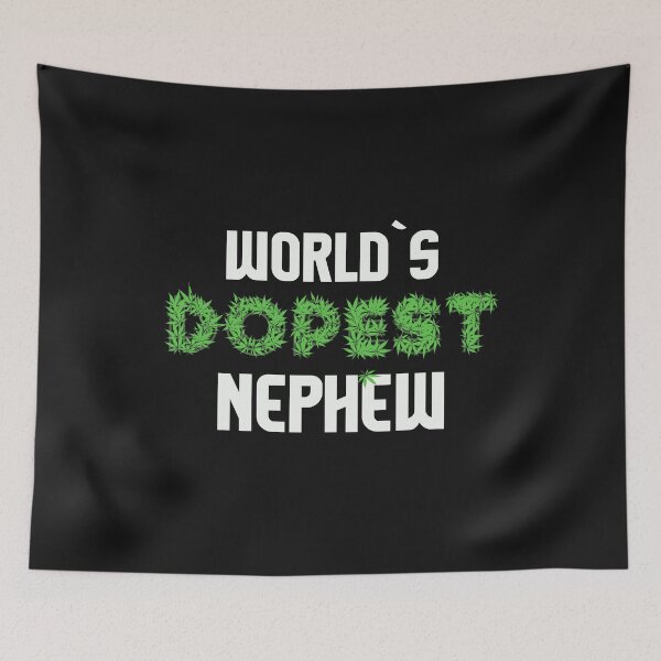 Item preview, Worlds Dopest Nephew Cannabis Marihuana Ganja Pot Stoner Relative Kin Son Gift designed and sold by TheAplus.
