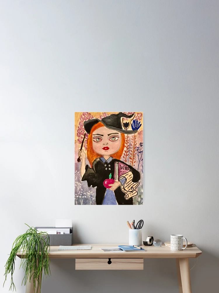 Thumbnail 2 of 3, Poster, Cute witch designed and sold by RosaLL.