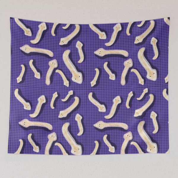 Item preview, Planaria artistic, forth background designed and sold by Osher-BioArt.