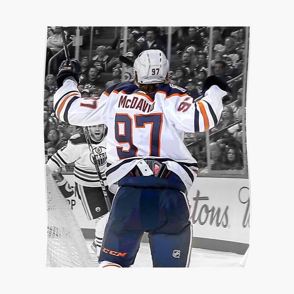 Connor McDavid 97 Edmonton Oilers hockey player glitch poster