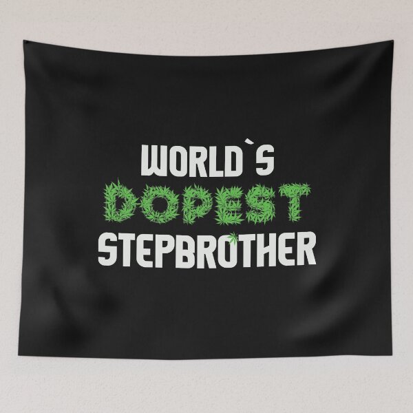 Item preview, Worlds Dopest Stepbrother Cannabis Marihuana Ganja Pot Stoner Brother Bro Gift designed and sold by TheAplus.
