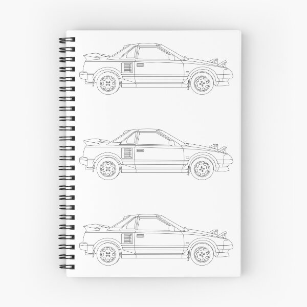 Item preview, Toyota MR2 MK1 line art designed and sold by Milanicole.