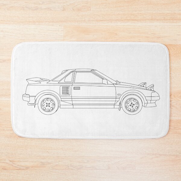 Item preview, Toyota MR2 MK1 line art designed and sold by Milanicole.