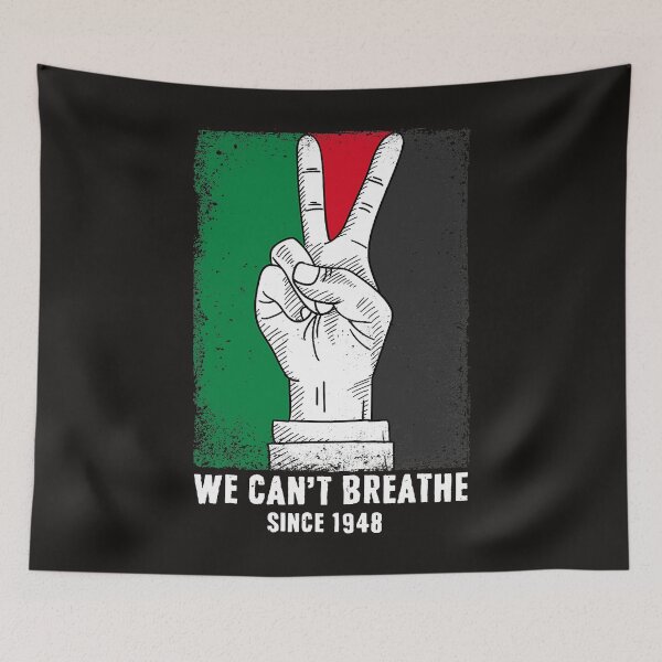 Item preview, We Can_t Breathe Since 1948 Free Palestine Flag Peace Sign designed and sold by Violet768.