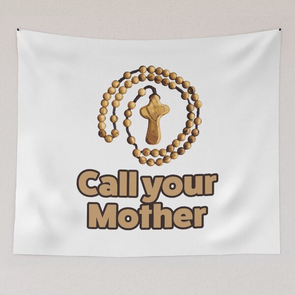 Item preview, Fun Catholic gifts - call your mother | catholic gift shop and store for baptism, confirmation, first communion, wedding, ordination, seminarian, priest, nun, religious, deacon designed and sold by St Joseph Art.