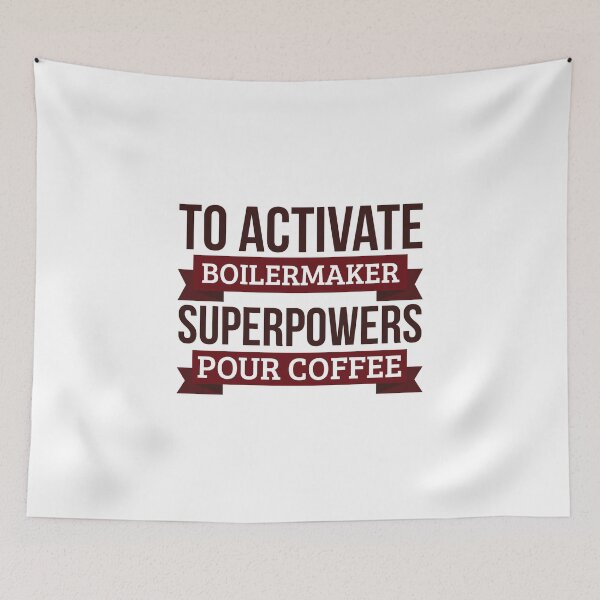 Item preview, Boilermaker gift, To Activate Boilermaker Superpowers Pour Coffee, Gift For Boilermaker Funny Coworker Boss Mug Gift designed and sold by Orange Pieces.