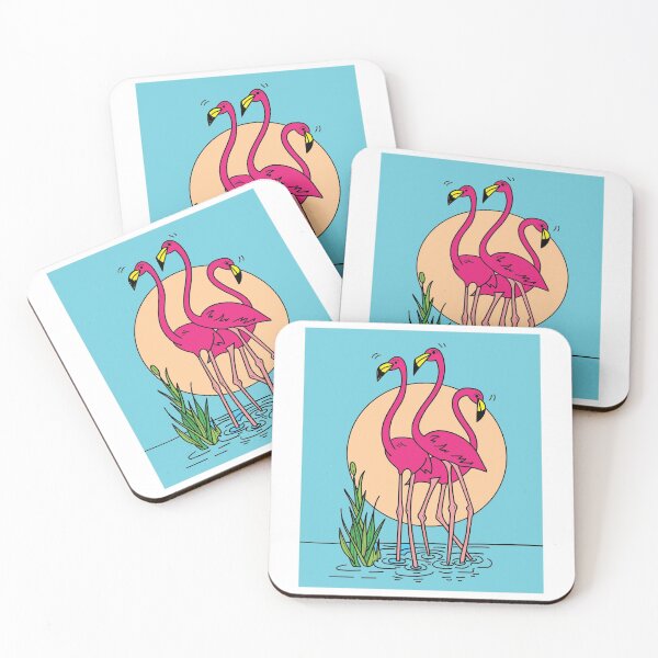 Item preview, Funny Colorful Flamingos Free Nature designed and sold by flofin.