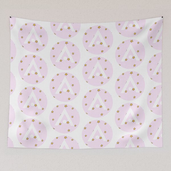 Item preview, Pastel Pink and Yellow Stars Aveda Logo designed and sold by Dalaura.