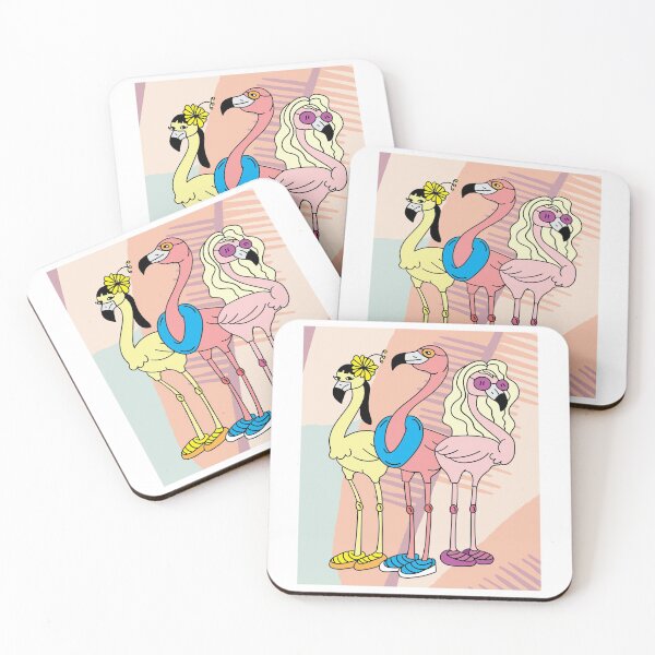 Item preview, Funny Colorful Flamingos Free Nature designed and sold by flofin.