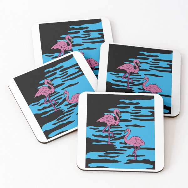 Item preview, Funny Colorful Flamingos Free Nature designed and sold by flofin.