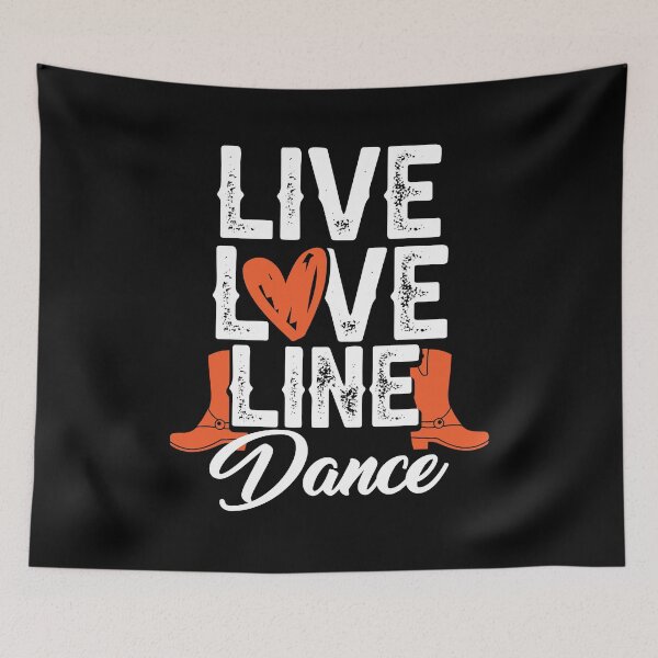 Artikelvorschau, Live Love Line Dance entworfen und verkauft von SuperStuffStore.