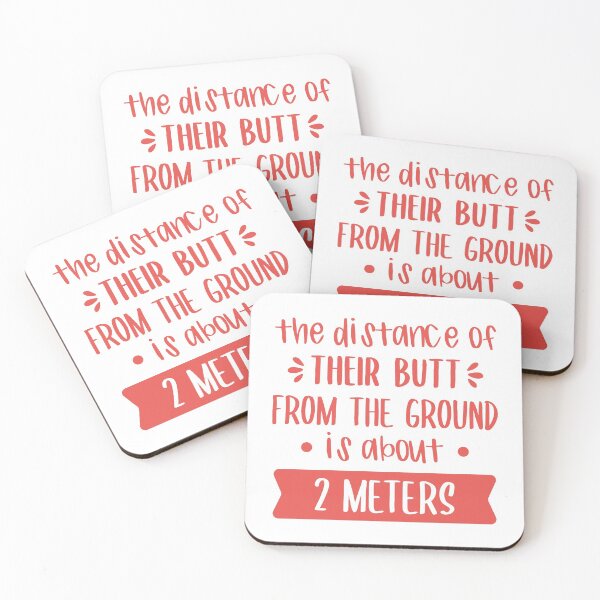 Item preview, The Distance Of Their Butt From The Ground Is About 2 Meters (Red) designed and sold by FilipeFerreira.