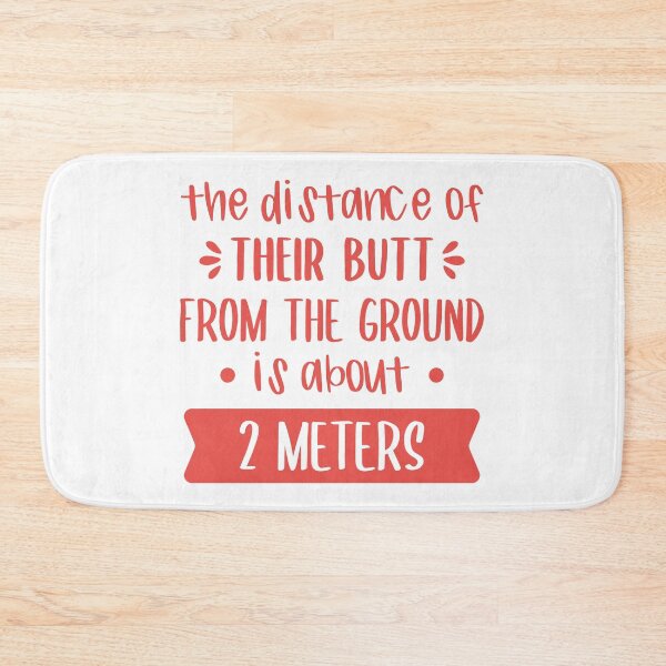 Item preview, The Distance Of Their Butt From The Ground Is About 2 Meters (Red) designed and sold by FilipeFerreira.