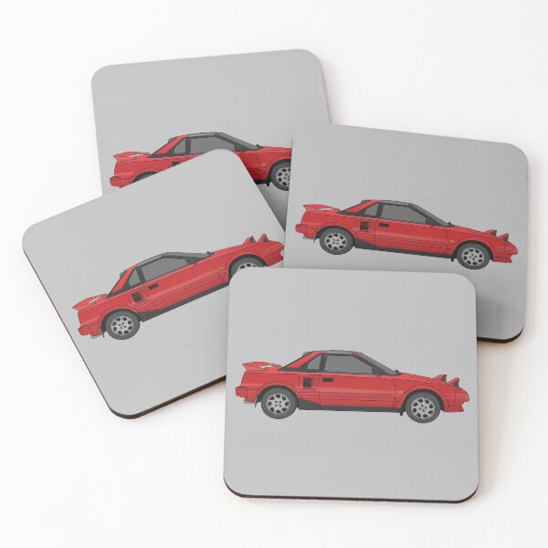 Item preview, Toyota MR2 MK1 red digital art designed and sold by Milanicole.