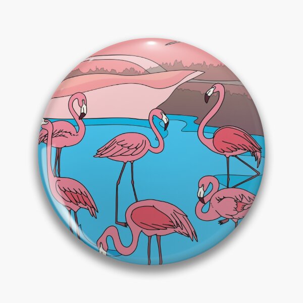 Item preview, Funny Colorful Flamingos Free Nature designed and sold by flofin.