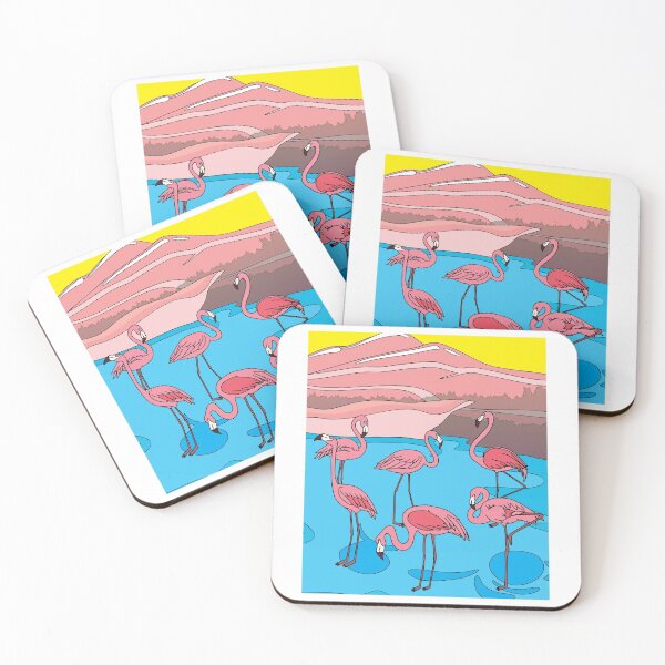 Item preview, Funny Colorful Flamingos Free Nature designed and sold by flofin.